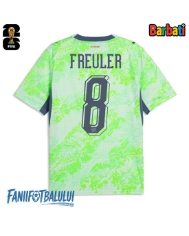 Elveția Remo Freuler #8 Tricou Fotbal Replică Mondial 2026 Barbati Deplasare Elveția Remo Freuler #8 Tricou Fotbal Replică Mondial 2026 Barbati Deplasare